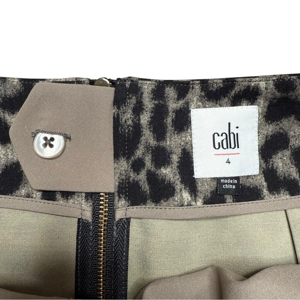 Cabi Jungle Skirt Leopard Print Pencil Skirt Size 4 - Picture 4 of 5